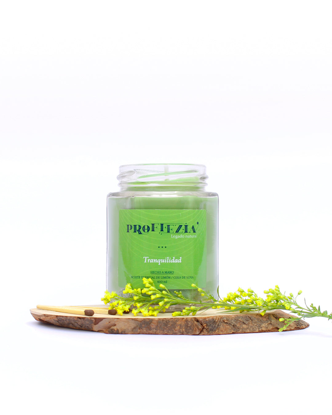 Vela aromática de limón