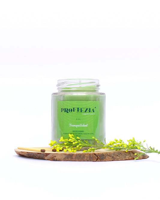 Vela aromática de limón