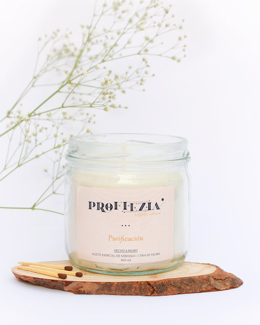 Vela aromática de sándalo (400ml)